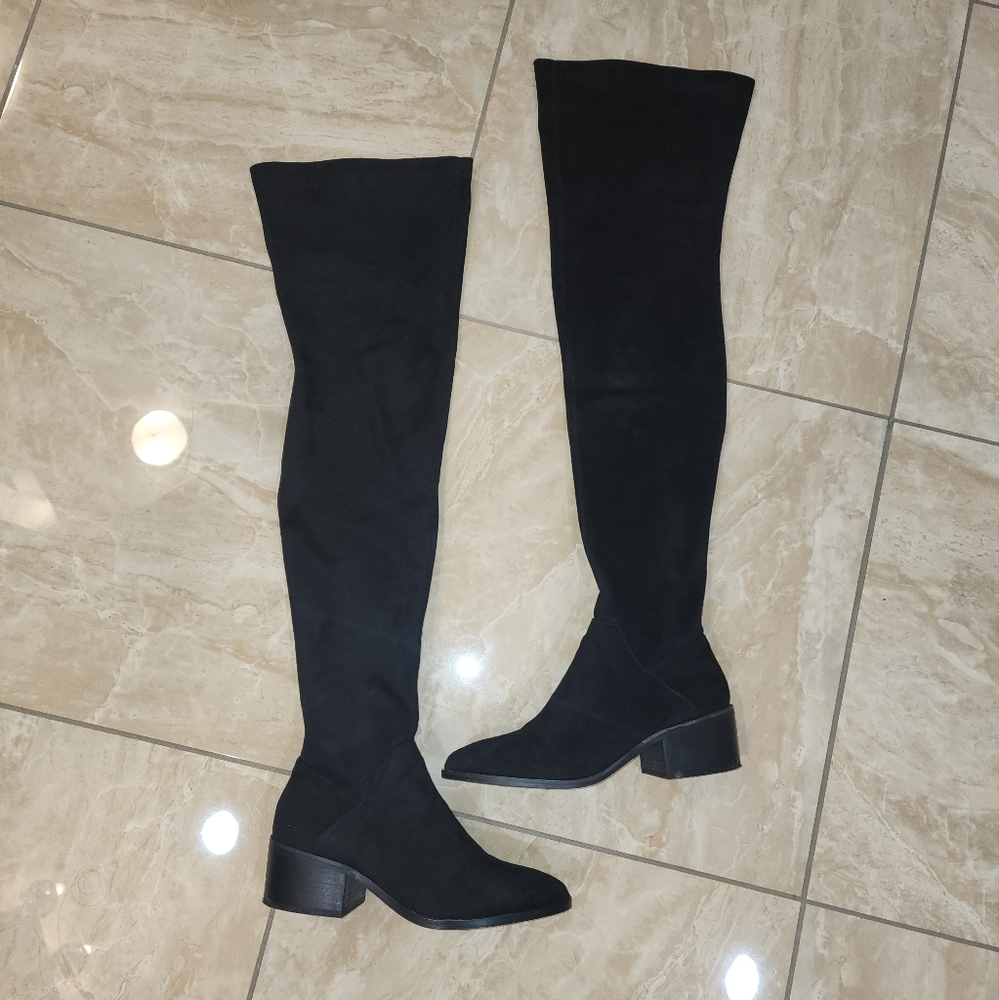 Women's Gabriana Block Heel Over the Knee Boots
